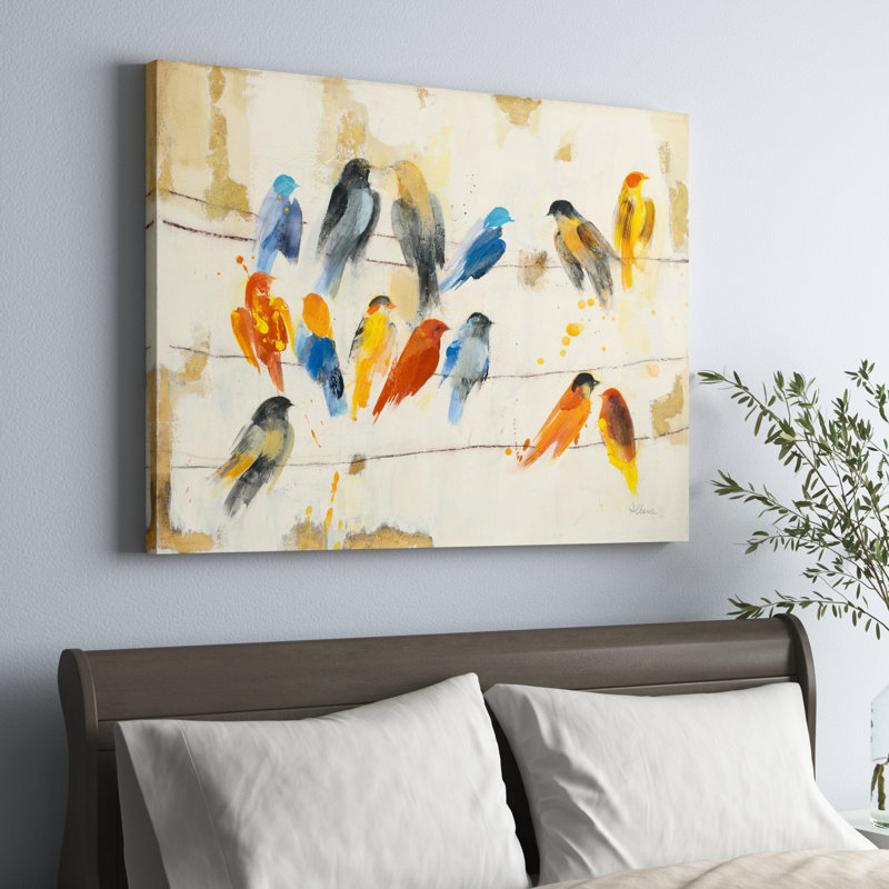 «Town Meeting» par Albena Hristova - reproduction d'art sur toile tendue, H 35 po x l 47 po x p 2 po