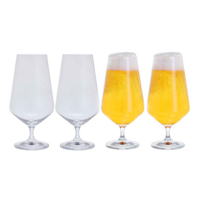 Dartington Crystal Cheers! 550 ml Lager Beer Glass Set