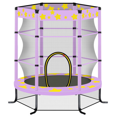 Creationstry 4.58' x 4.58' Round Backyard Trampoline