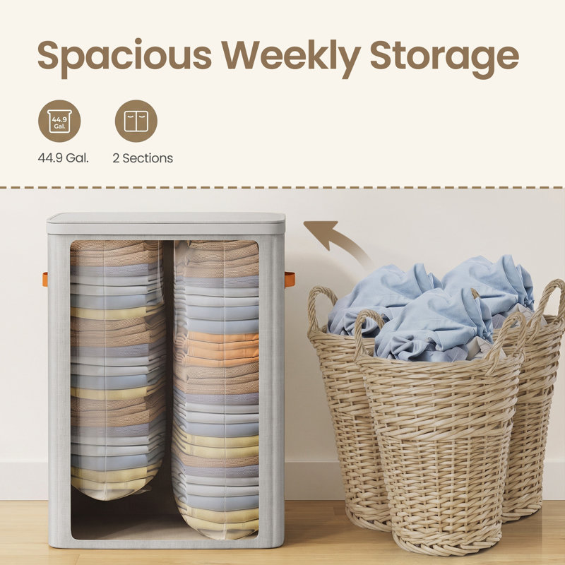Laundry Hamper, Gray