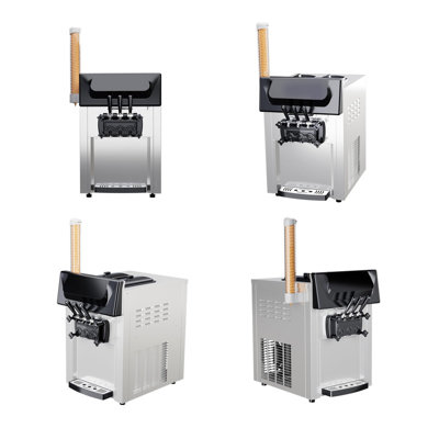 Machine à glaçons de comptoir commerciale à 3 saveurs de 7,4 gallons par heure avec écran ACL et nettoyage automatique pour café-restaurant