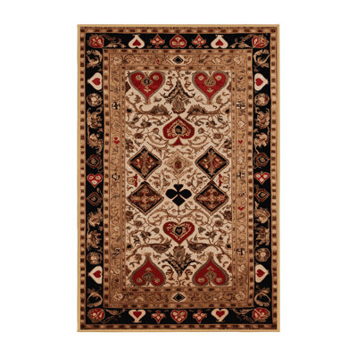 Tapis brun français lavable à la machine