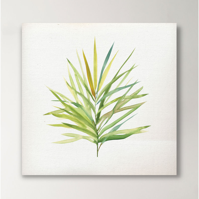 « tropical botanique i », peinture sur toile tendue, H 10 po x l 10 po x P 1,5 po