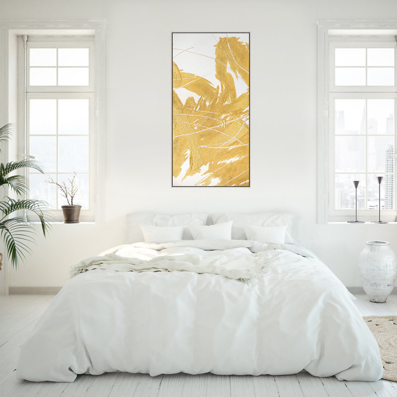 Golden Whirlwind II Painting by Beverly Fuller, 81.75" H x 41.75" W