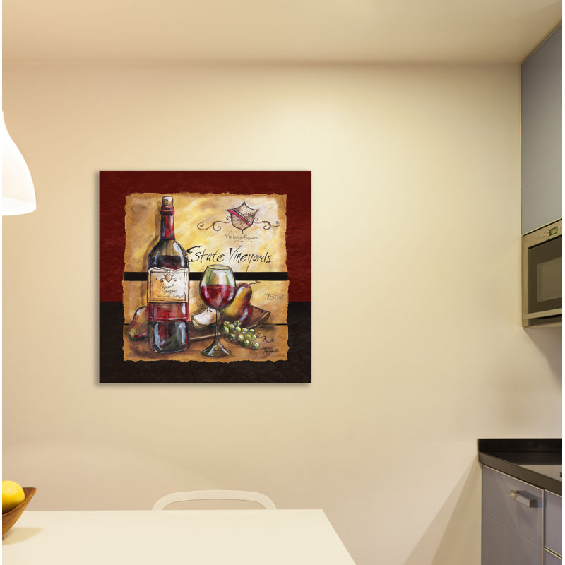 « wine table ii », reproduction sur toile tendue, H 12 po x l 12 po