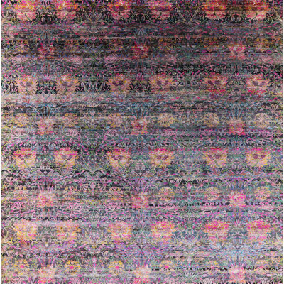 Tapis gris / mauve