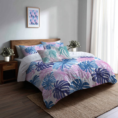 Ensemble de housse de couette et de coussins décoratifs 5 pièces Tropic