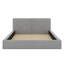 Lit plateforme tapissier grand format avec tête de lit en tissu épais de conception unique, cadre de lit plateforme en bois-1652476510