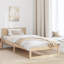 Bed Frame with Headboard Solid Pine Wood