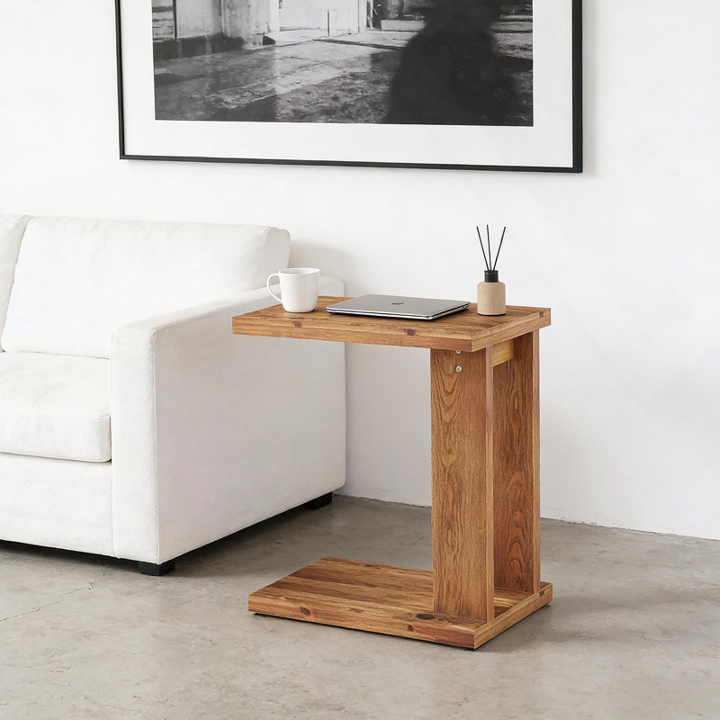C-Shaped Bedside Nightstand,End Table,Side Table
