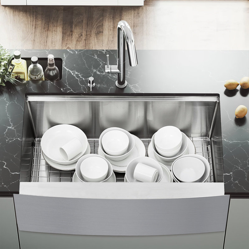 30 Inch Farmhouse Sink, 30" x 20" Apron Front Kitchen Sink, Stainless Steel Farmhouse Sink Workstation Single Bowl Kitchen Sink, 16 Gauge Deep Single Bowl Kitchen Farm Sink with Accessories