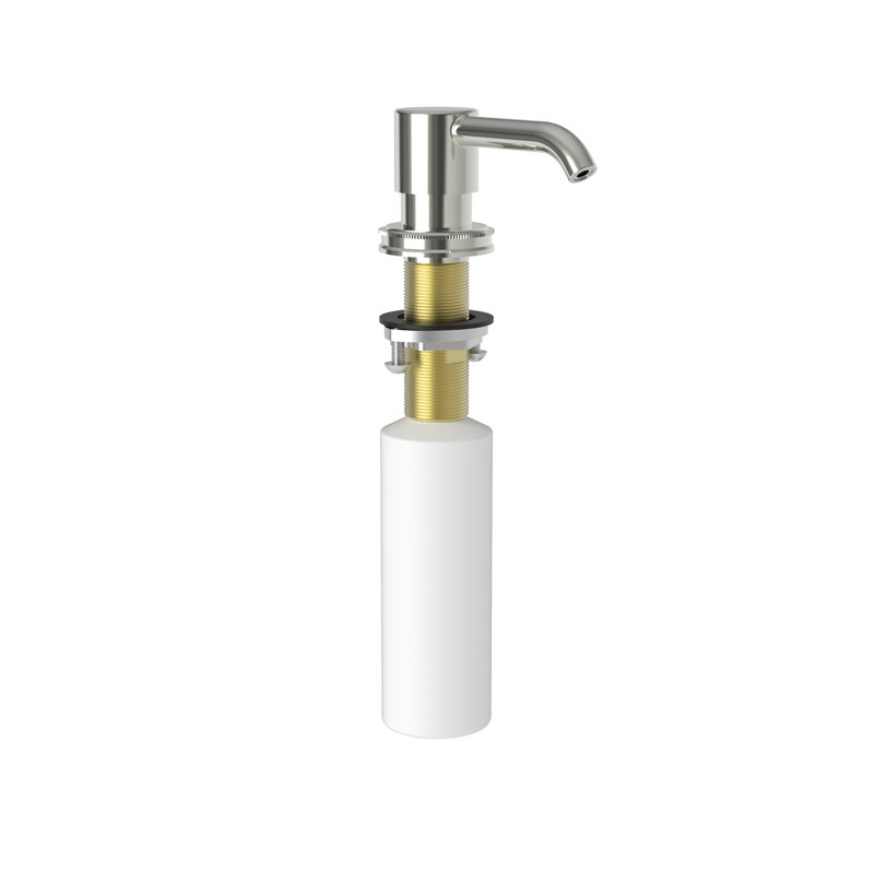 Taft Soap or Lotion Dispenser, Polished Nickel