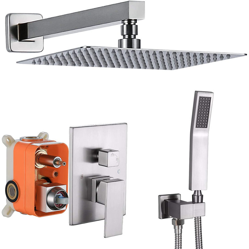 Système de douche 10 po, Nickel brossé