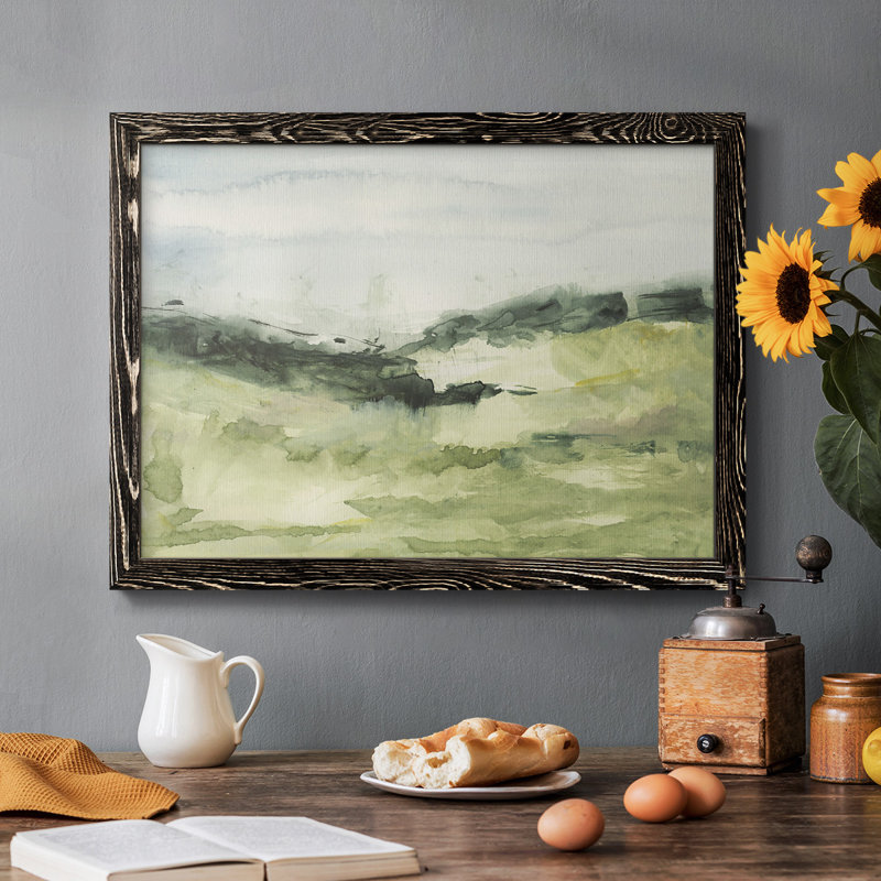 Hill Scramble II, peinture sur toile encadrée, Noir, H 26 po x l 38 po x P 1,5 po