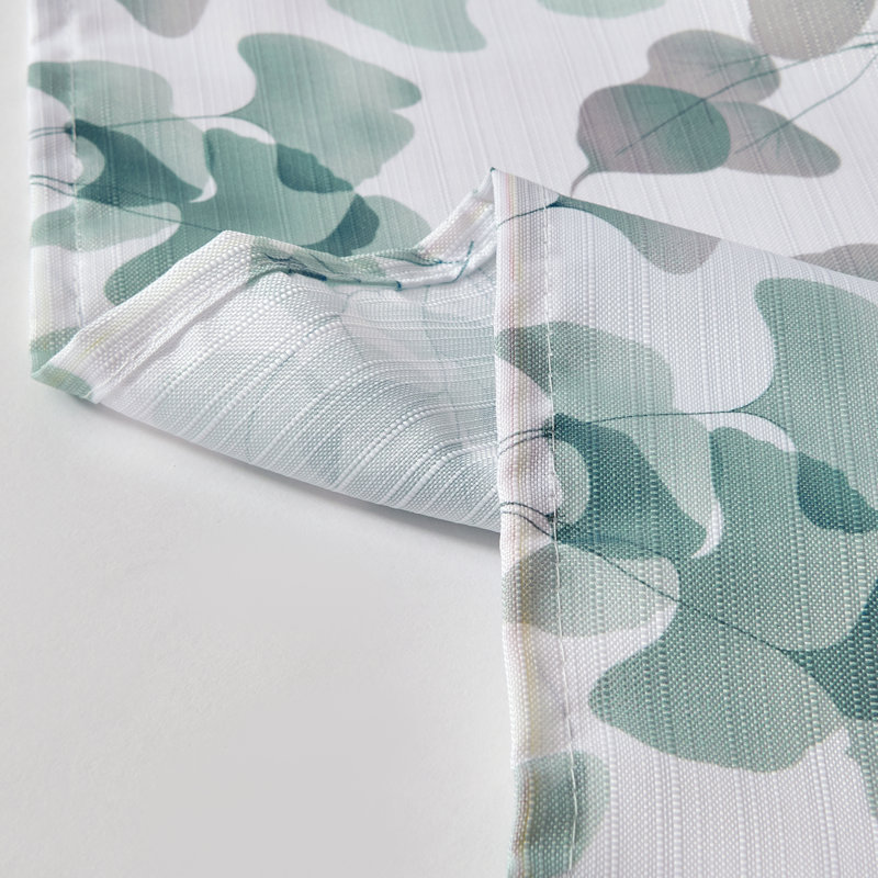 Floral Shower Curtain with Hooks Included