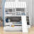 Perignan Twin Over Twin Bunk Bed with Built-In Stairs , Trundle Bed Included-277188431