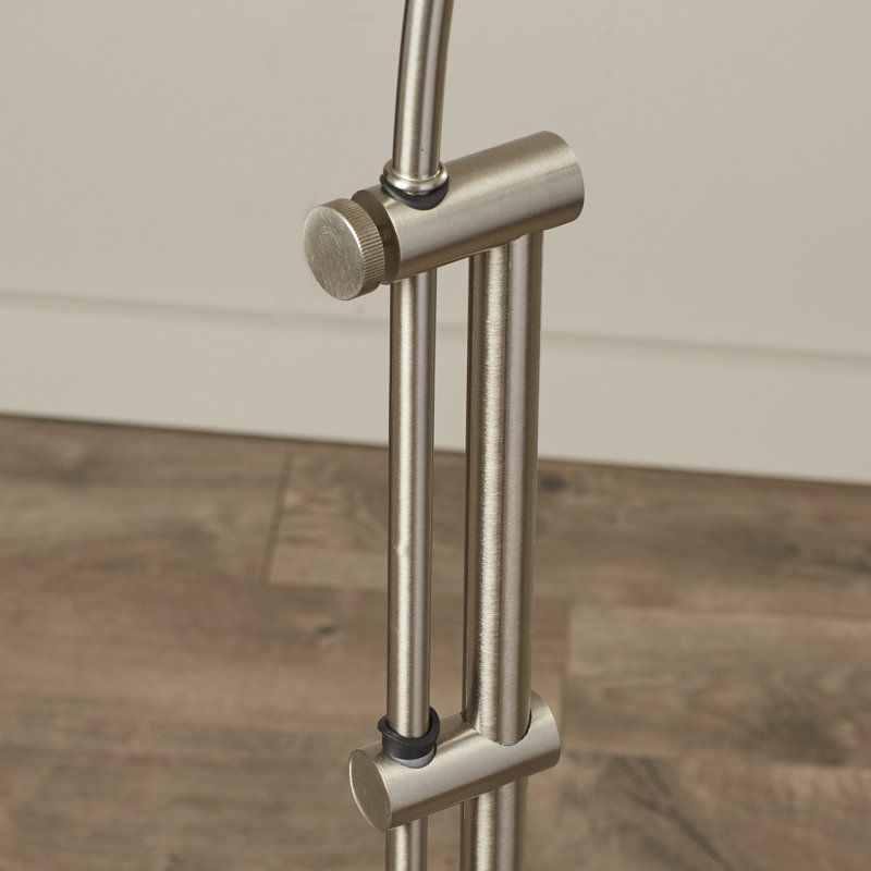 Perran 57'' Task Floor Lamp, Brushed Steel