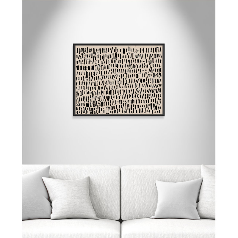 Timber - reproduction de cadre flottant sur toile, H 23,5 po x l 29,5 po, Noir