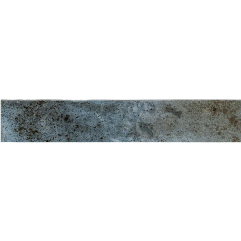 Ibiza 2" x 10" Ceramic Brick Look Subway Wall & Floor Tile, Blue