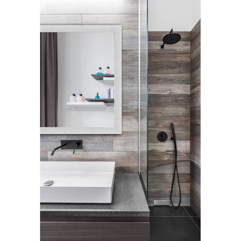 Wood Flat Mirror, 64" x 28"