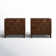 Sara Midcentury Modern 2 - Drawer Nightstand with Built-In Outlet and Solid Wood Legs (Set of 2)