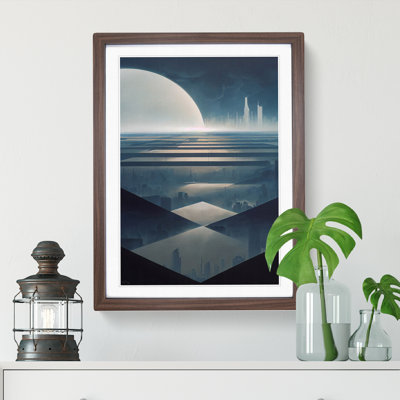 Dystopian City Skyline No.4 - Single Picture Frame Print