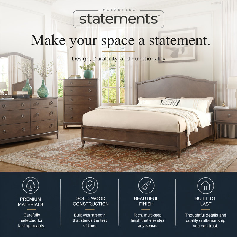 Riverstone Wood Bed, Queen