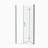 1 3/8" Adjustment,Universal Pivot Shower Door, With 1/4" Tempered Glass Finish-110270983
