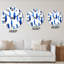 Horloge murale moderne bleu foncé-585770332