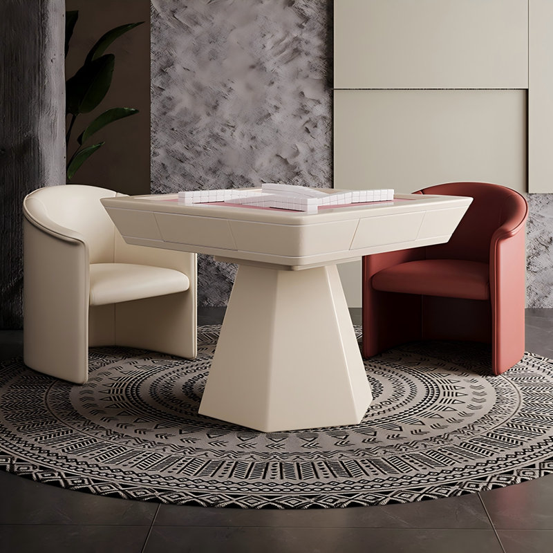 Table de salle à manger à double usage moderne et minimaliste blanche