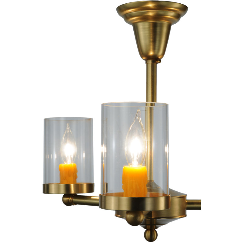 Schoolhouse & Early Electric 3 - Light Semi Flush Mount