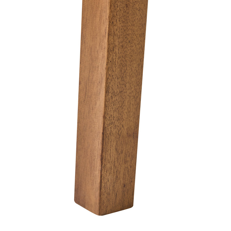 49cm H Solid Wood Stacking Side Chair, Brown