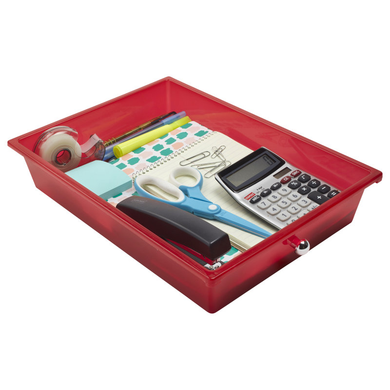 Assorted 12-Drawer Mobile Organizer with Chrome Frame