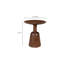 Table de bout à piédestal en bois massif James-2058088368