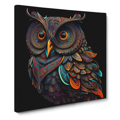 Owl Paisley No.1 - No Frame Print