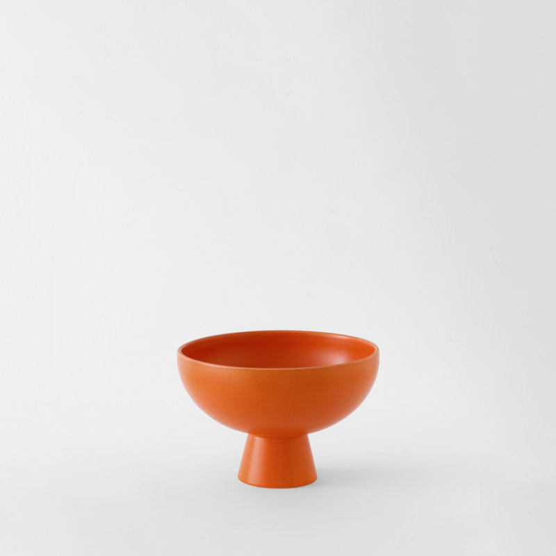 Strøm Bowl by Nicholai Wiig-Hansen, 3.94" H x 5.91" W x 5.91" D, Vibrant Orange