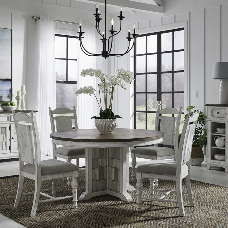 Cogan 5 Piece Pedestal Table Set