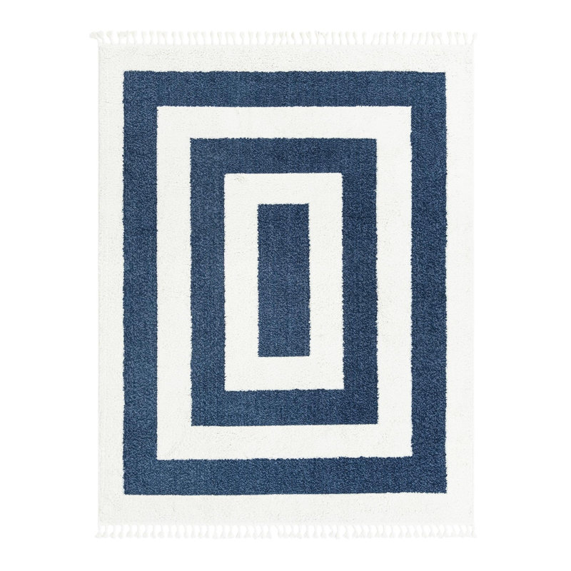 Deiah Geometric Indoor Rug, Rectangle 7'10" x 10'