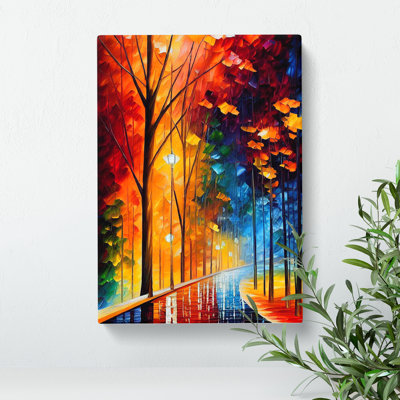 Vibrant Woodland Forest No.2 - Wrapped Canvas