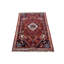 Tapis oriental rouge en laine noué à la main 3 pi 5 po x 5 pi Tribal