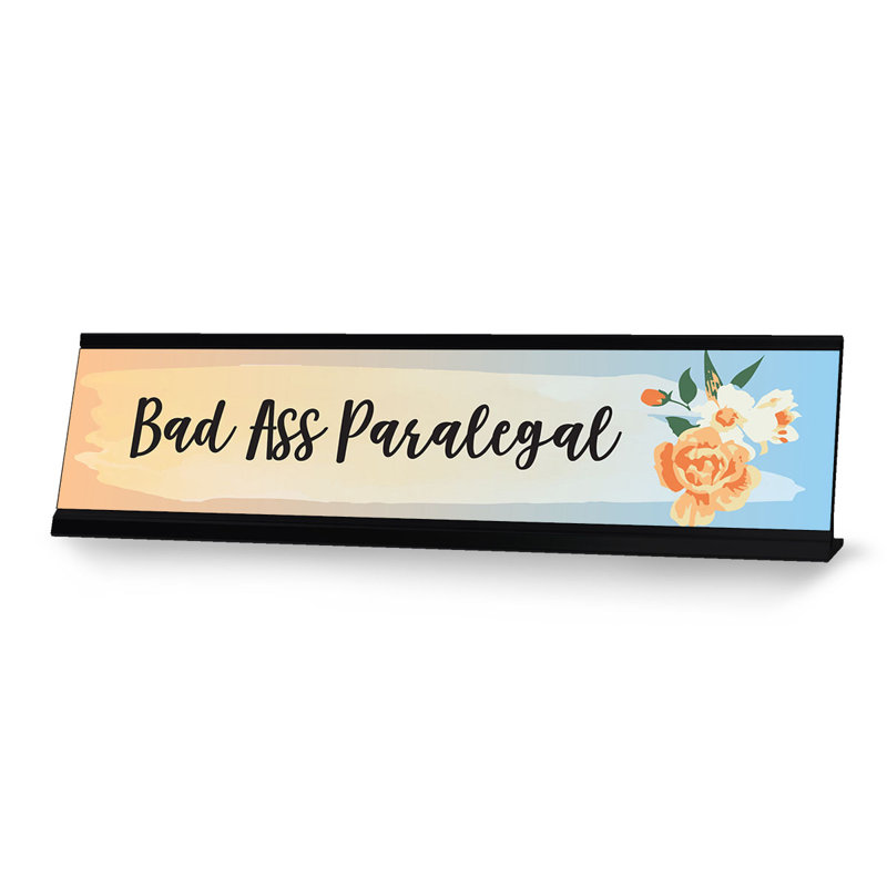 Enseigne de bureau Bad Ass Paralegal
