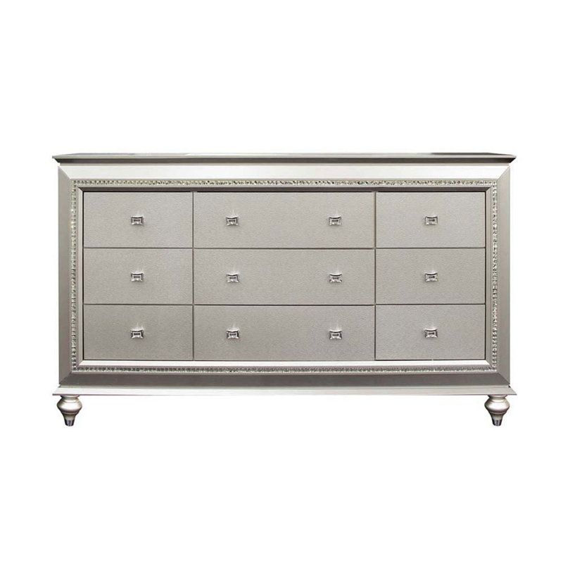 Commode 9 tiroirs Webber, Champagne