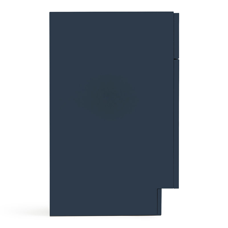 Paulla 60'' W Double Bathroom Vanity Base, Midnight Blue