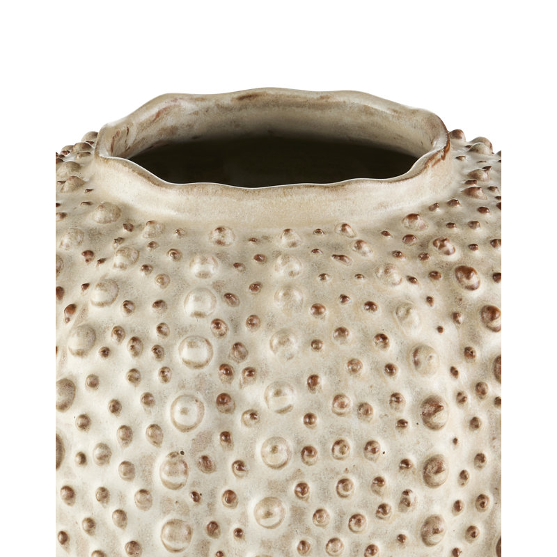 Peanut Handmade Ceramic Table Vase, 17" H x 9" W x 9" D