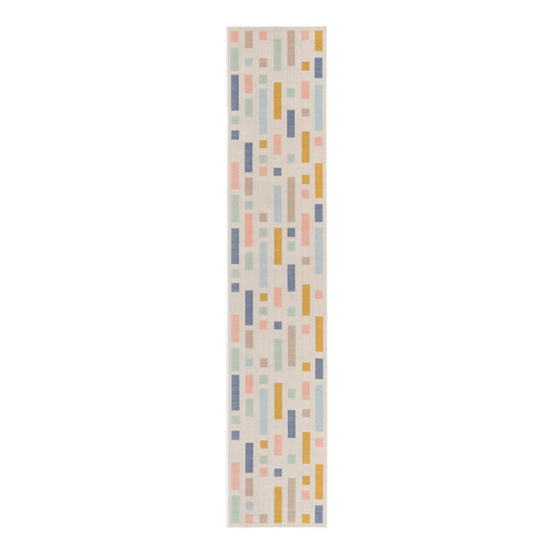 Mccaleb Geometric Indoor Rug, Runner 2' x 10'