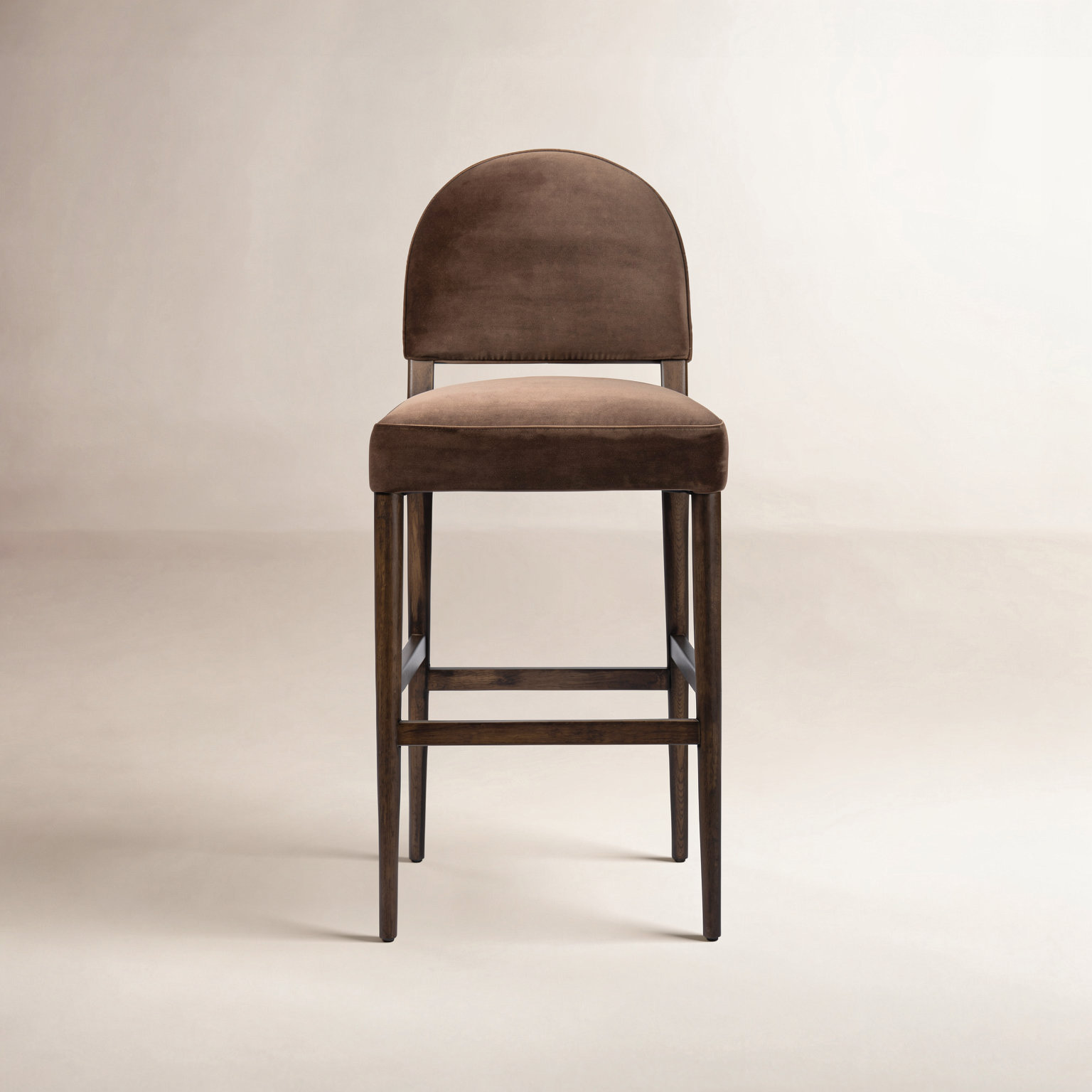 Berkely Stool-Somerton Ash-Counter, Counter Stool (27.13" Seat Height), Sapphire Coco, Burnt Oak