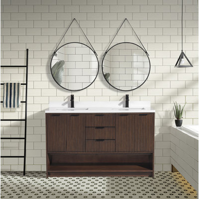 Anelie 55'' Double Bathroom Vanity