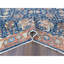 Tapis oriental bleu noué à la main 10 pi 3 po x 13 pi 10 po, motif persan antique noué à la main, teinture végétale, velours zéro, tondeuse basse
