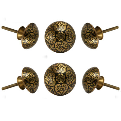 Mehndi 1.6" Diameter Mushroom Knob Multipack