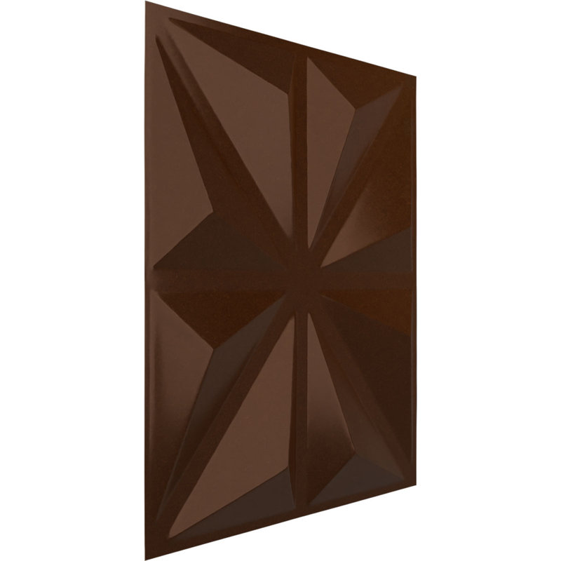 Panneau mural décoratif 3D universel l 19 5/8 po x H 19 5/8 po Bailey EnduraWall métallique (couvre 2,67 pieds carrés)